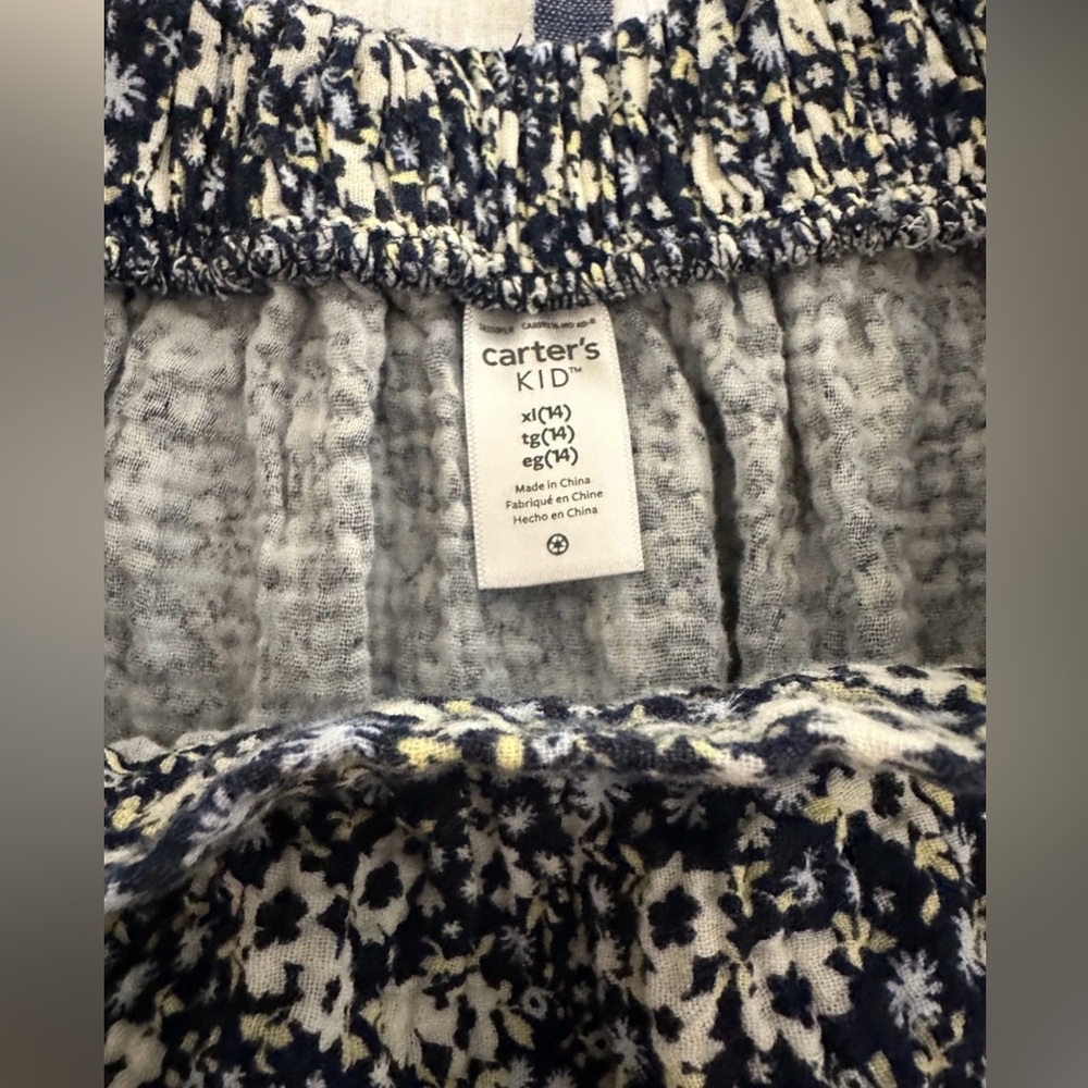 Carter's Blue and White Floral Skirt with Ruffle Trim. Girls XL (14), NWOT! - Picture 3 of 5